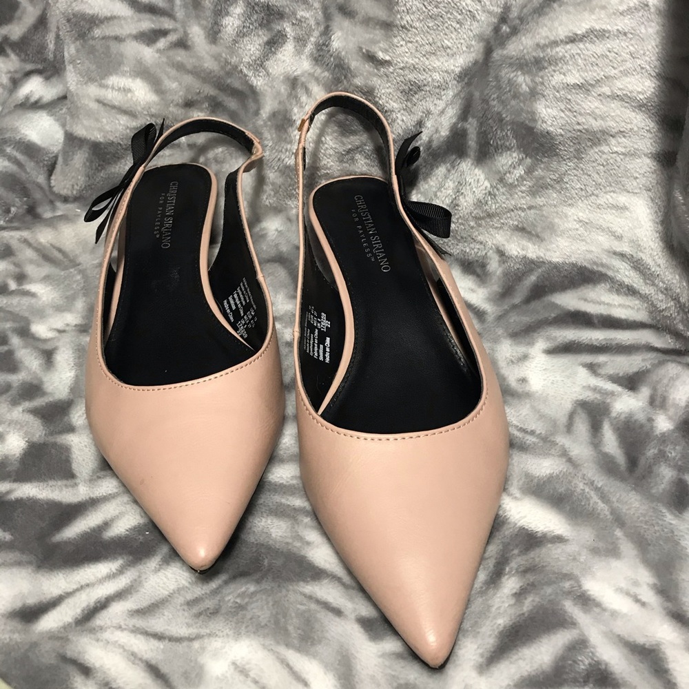 Pink Sage Pointed Toe Slingback Heel
